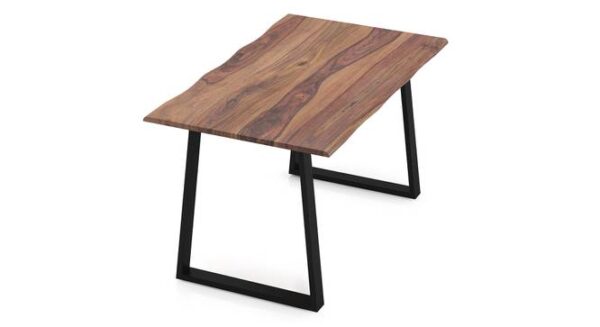 Aquila Live Edge Solid Wood Dining Table With Pashe Chairs - Image 9